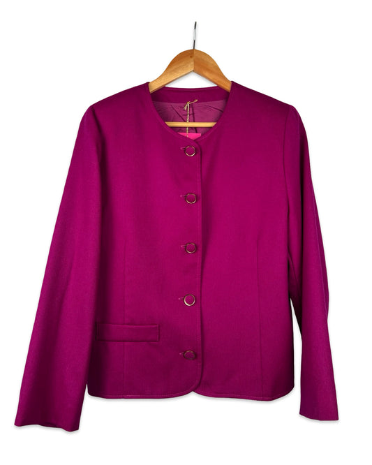 Vintage magenta blazer - M