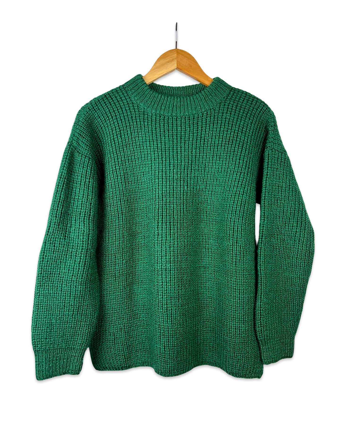 Forest green vintage trui - M/L