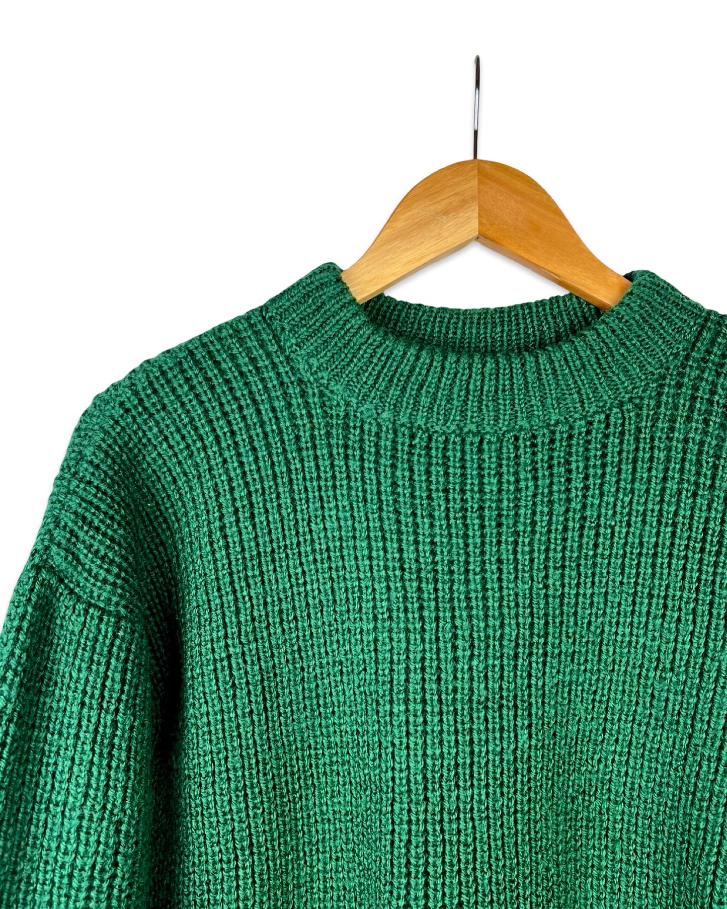 Forest green vintage trui - M/L