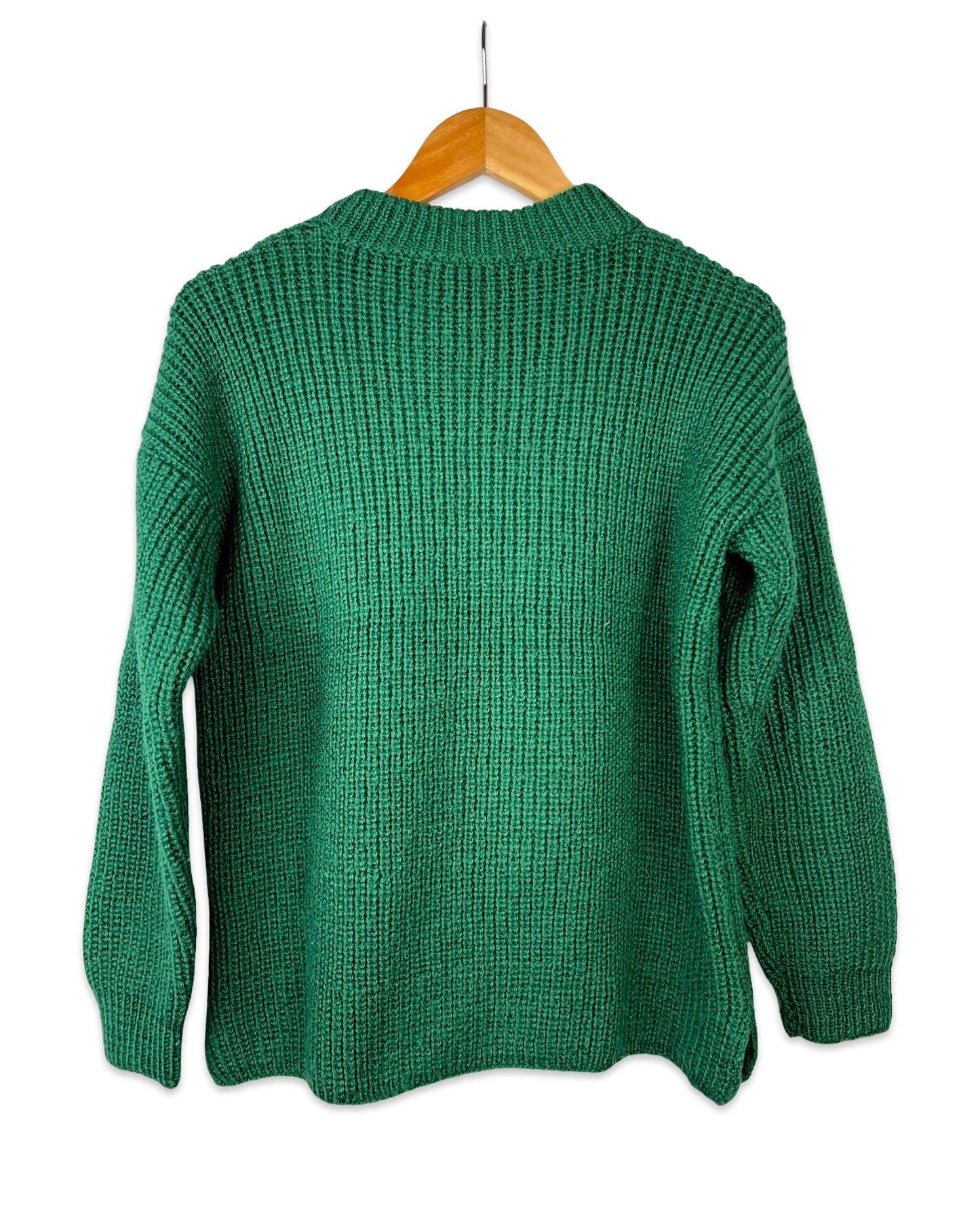 Forest green vintage trui - M/L