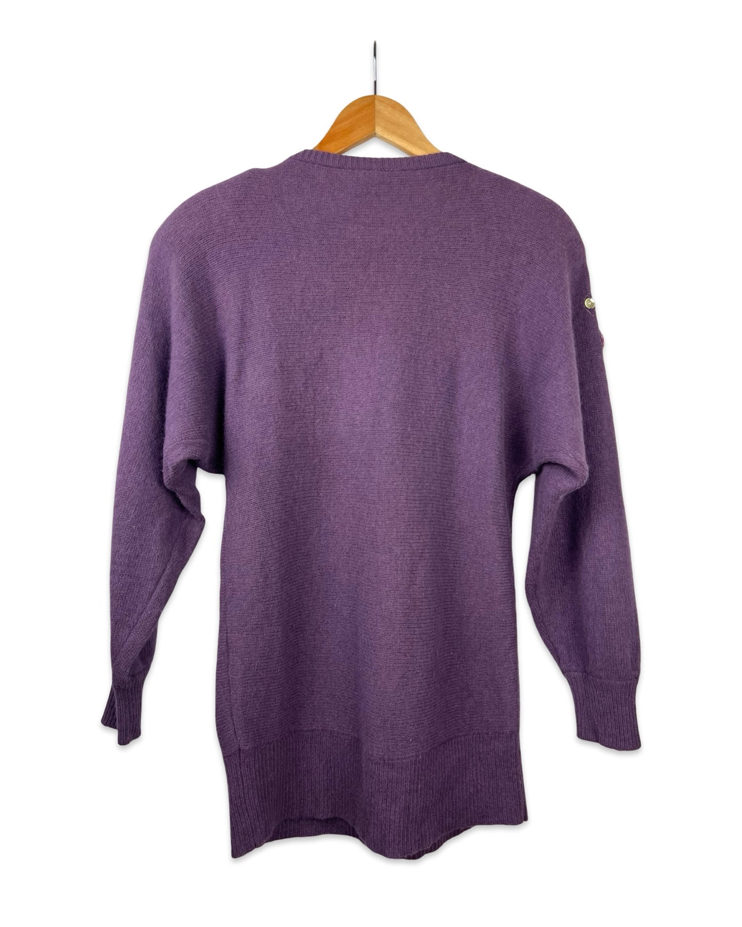 Paarse vintage jewel trui - M/L