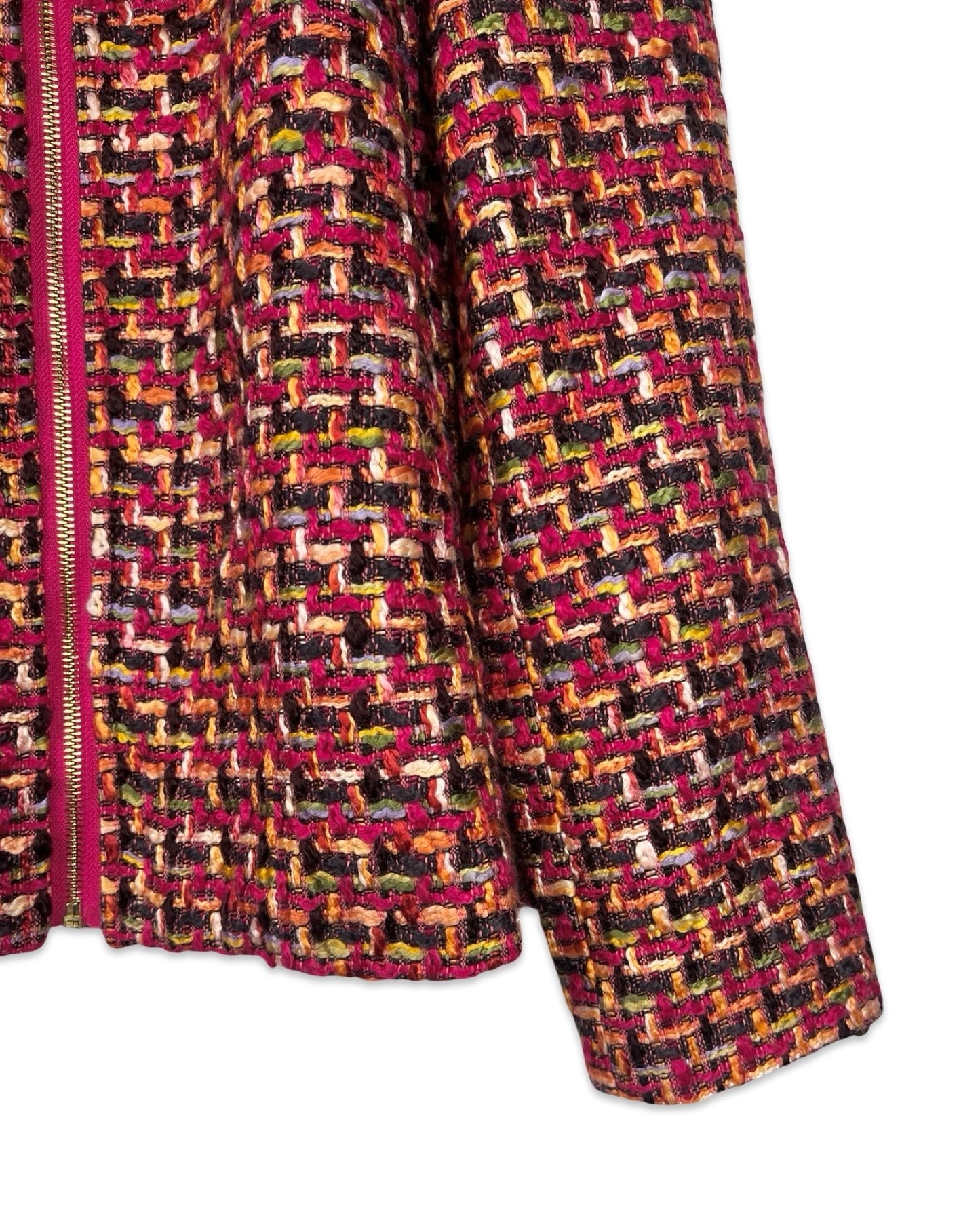 Multicolor bouclé blazer - M