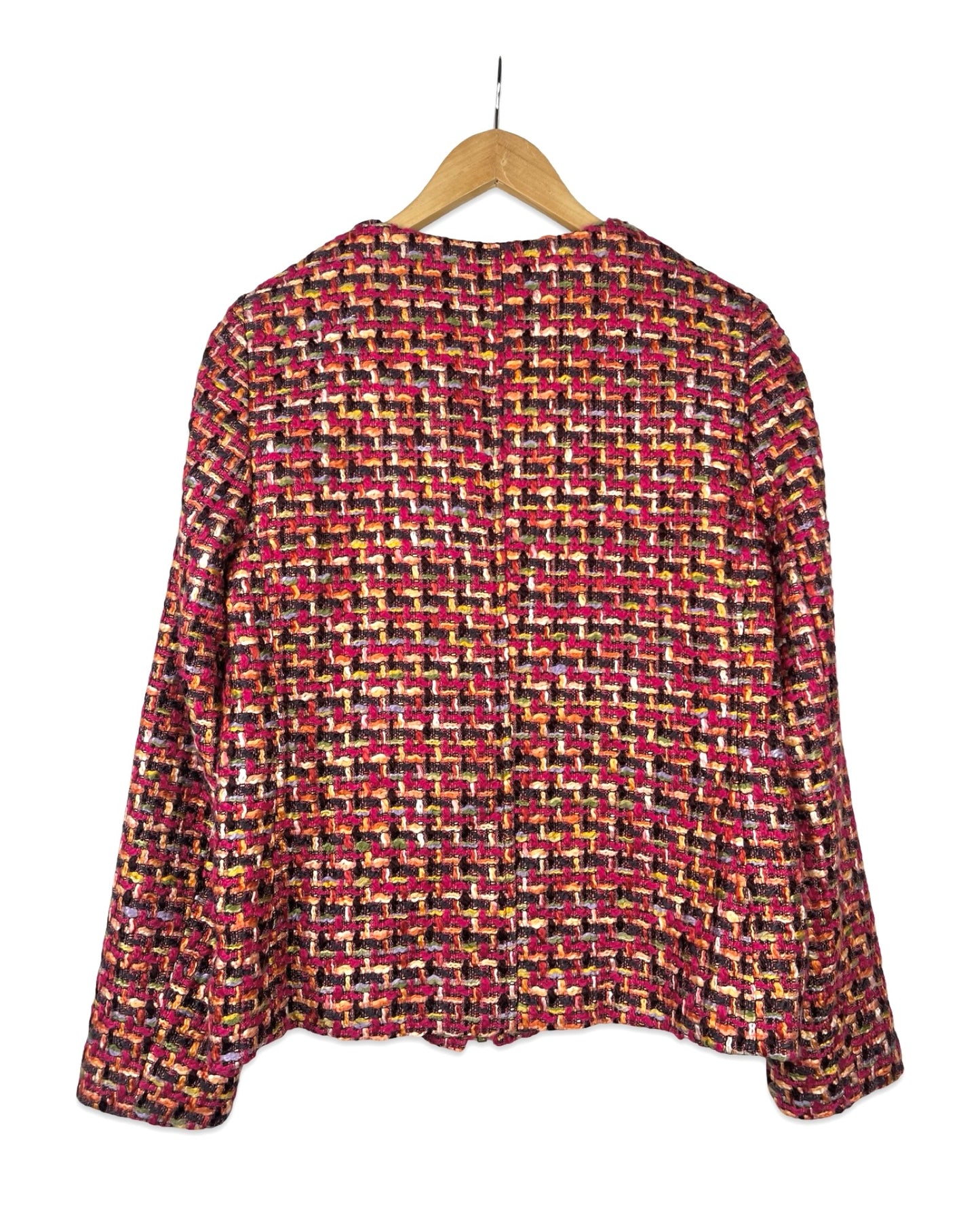 Multicolor bouclé blazer - M