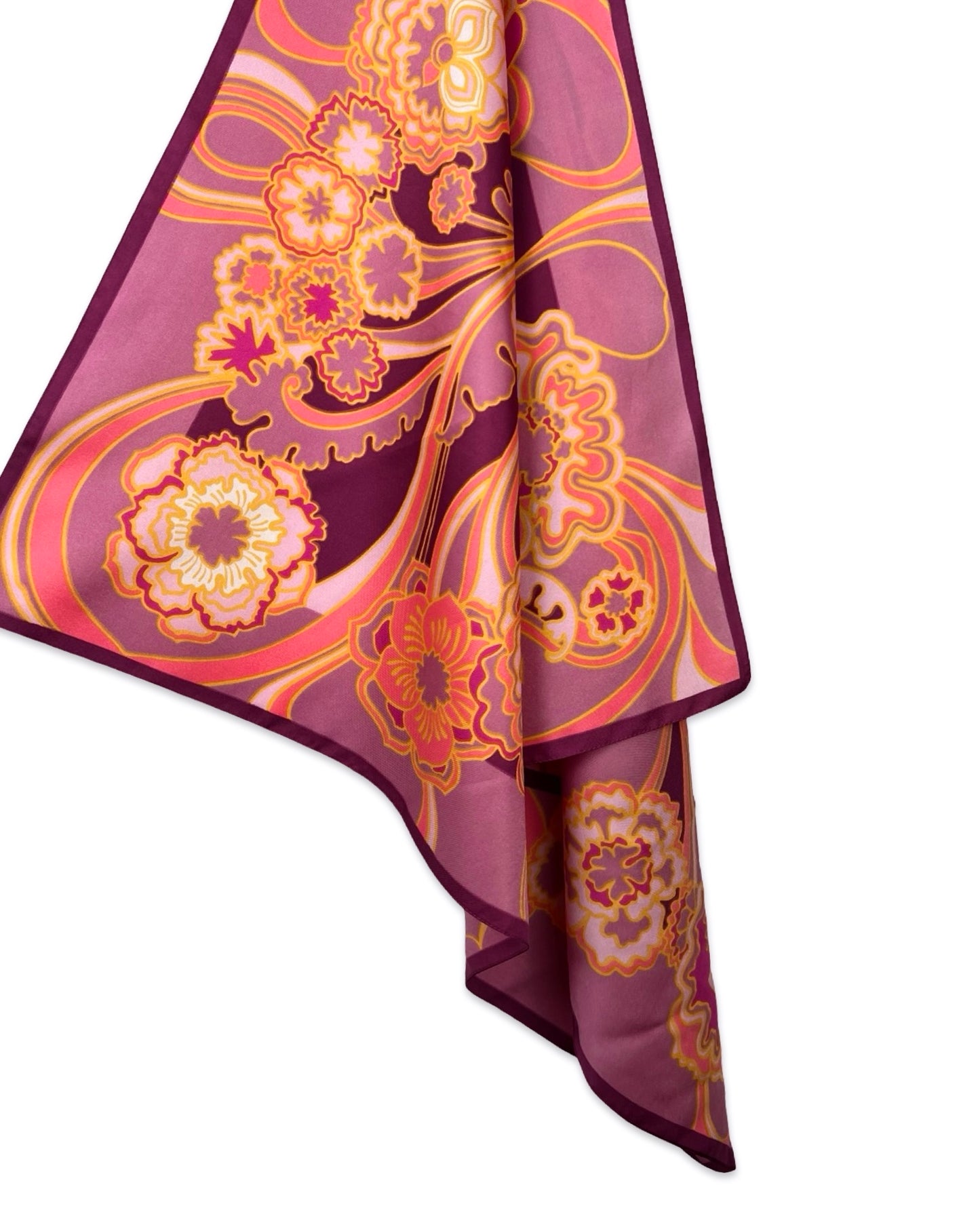 Retro bloemen sjaaltje - One size