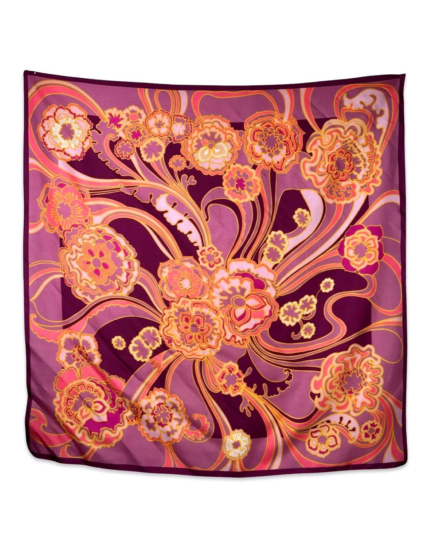 Retro bloemen sjaaltje - One size