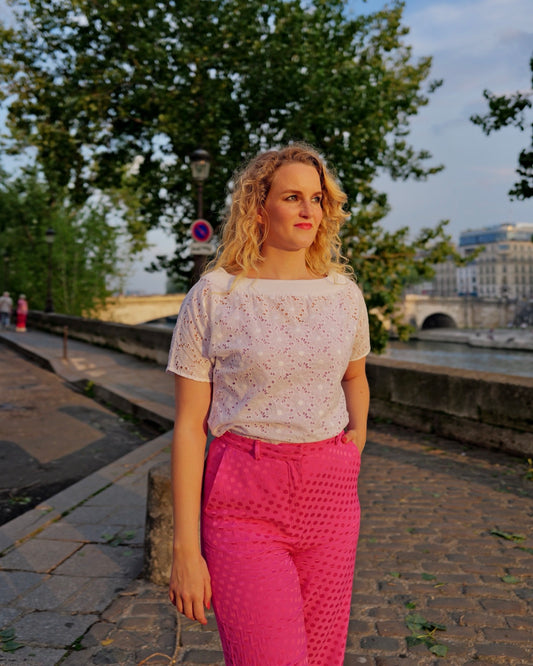 Broderie top - S/M