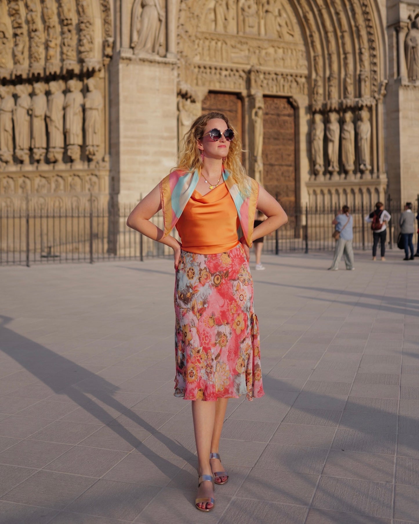 Viscose bloemenrok - XL